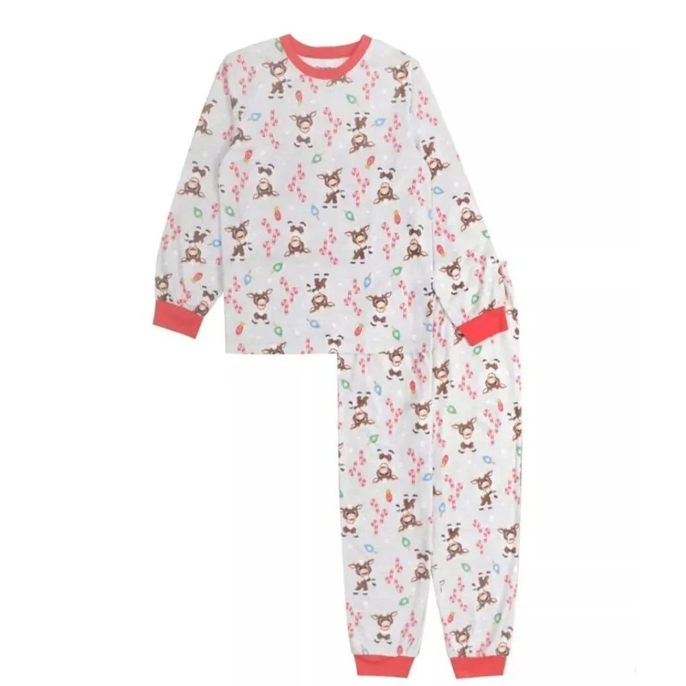 Reindeer In Here Kids' Pajama Set Sz 6 Christmas Pjs